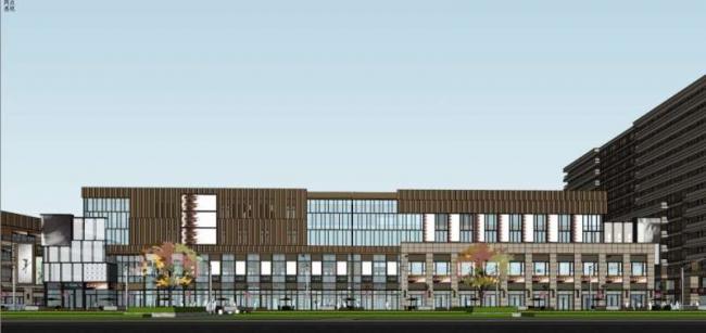 SketchUp Business Model: Multi-Story Classical Commercial Street Design
