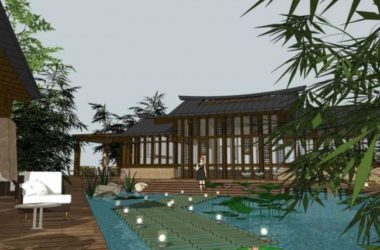 SketchUp Hotel Model Featuring a Traditional Chinese Courtyard Design-BIM WORLD