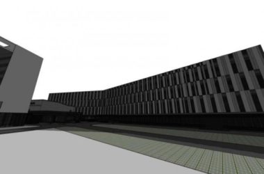 SketchUp Complex Model: Multi-Story Commercial Center Featuring Offices and Modern Hotels-BIM WORLD