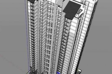 Modern Chinese-Style Super High-Rise Residential Building in SketchUp-BIM WORLD