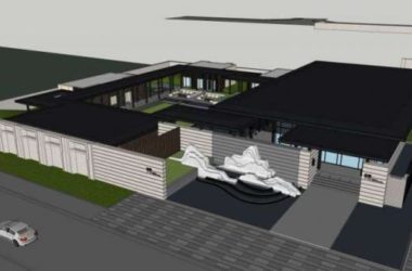 SketchUp Residential Model: Modern Low-Rise Sales Office and Commercial Building-BIM WORLD