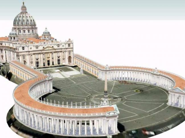 SketchUp Cultural Model: Multi-Story Classical Church Architecture and Religious Design