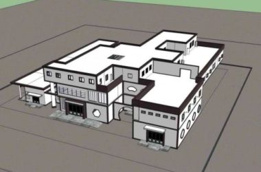 Modern Multi-Story Hospital Model in SketchUp | Contemporary Chinese Medical Building Design-BIM WORLD
