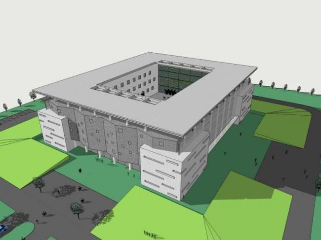 Modern Multi-Story School Building Design | SketchUp Campus Educational Architecture