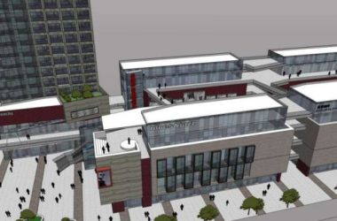 SketchUp Complex Model: Multi-Story High-Rise Featuring Commercial Streets, Shopping Center, Residential and Office Spaces in Modern Style-BIM WORLD