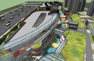 SketchUp Business Model: Modern Multi-Story Business Center Design-BIM WORLD