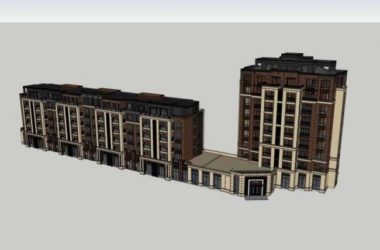SketchUp Residential Design: Multi-Story Homes with Street-Level Commercial Spaces in Western Classical Style-BIM WORLD