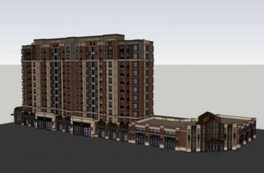 SketchUp Model of a Western Classical High-Rise Residential Building with Street-Level Commercial Spaces-BIM WORLD