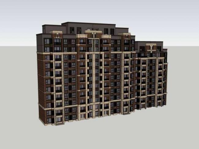 SketchUp Residential Models: Western Classical High-Rise Buildings