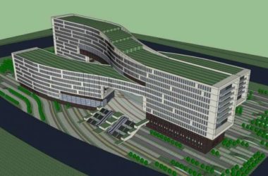 Modern High-Rise Office Building Model in SketchUp-BIM WORLD
