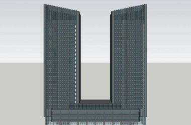 Classical High-Rise Office Building SketchUp Model-BIM WORLD