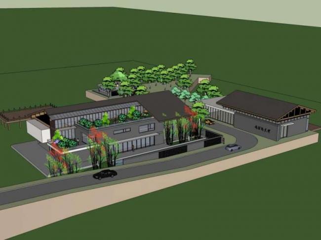 SketchUp Business Model: Multi-Story Entertainment Club with Commercial and Classical Design