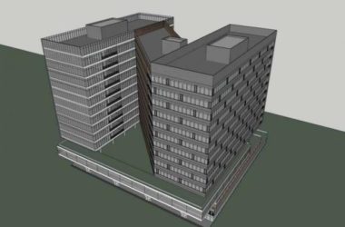 Modern High-Rise Office Building Model in SketchUp-BIM WORLD