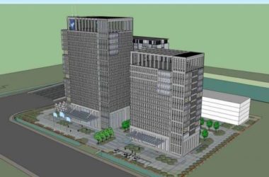 Classical-Style High-Rise Office Building Model in SketchUp-BIM WORLD