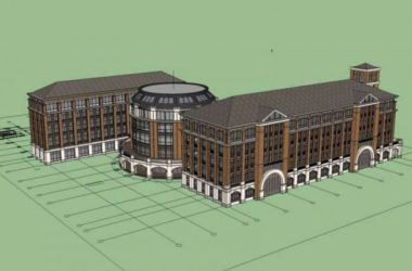 Multi-Story Classical School Building Model | Campus Educational Architecture in SketchUp-BIM WORLD