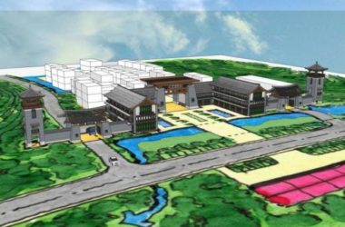 SketchUp Business Model: Designing a Chinese Classical Style Gateway for a Business District-BIM WORLD