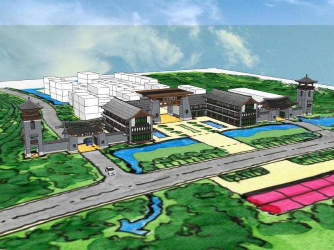 SketchUp Business Model: Designing a Chinese Classical Style Gateway for a Business District