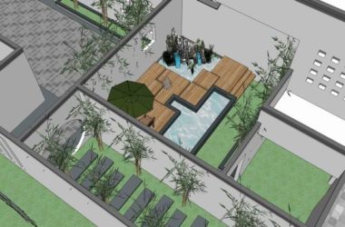 Modern Chinese Multi-Story Hot Spring Hotel Model in SketchUp-BIM WORLD