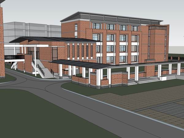 Modern Multi-Story Elementary School Campus in Contemporary Chinese Style | SketchUp Model