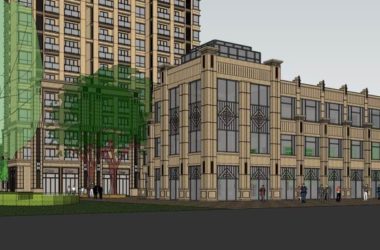 SketchUp Residential Design: Classical High-Rise Apartments with Ground Floor Commercial Spaces-BIM WORLD