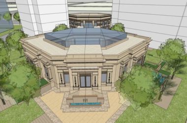 SketchUp Residential Model: Multi-Story Community Entrance in Classical Style-BIM WORLD