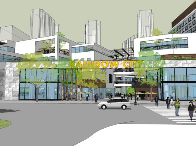 SketchUp Business Models for Multi-Story Shopping Centers, Malls, and Modern Commercial Streets