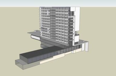 Modern High-Rise Hotel Apartment Model in SketchUp-BIM WORLD