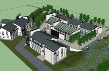 SketchUp Business Model: Multi-Layer Huizhou-Style Commercial Space with Modern Chinese Design-BIM WORLD