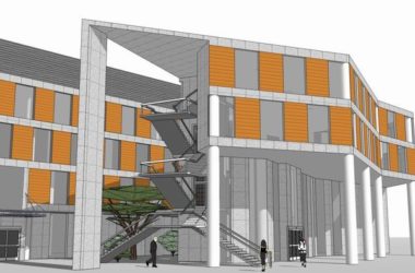 Modern Multi-Story Office Building Model in SketchUp-BIM WORLD