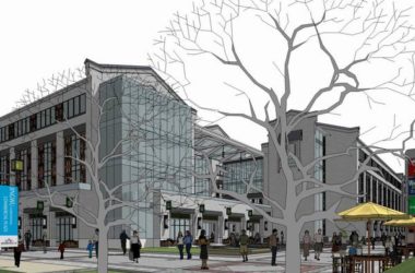 SketchUp Business Model: Multi-Story Classical Commercial and Pedestrian Street Design-BIM WORLD