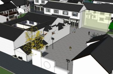 Modern Multi-Story Jiangnan Water Town Residence | SketchUp Residential Model-BIM WORLD