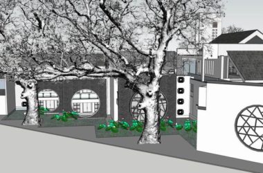 SketchUp Business Model: Multi-Story Modern Chinese Commercial Street Visitor Center-BIM WORLD