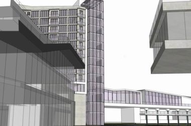 SketchUp Complex Model: Multi-Story High-Rise Office, Hotel, and Commercial Building in Modern Style-BIM WORLD