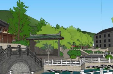 SketchUp Model of Qingyang Temple: Multi-Story Taoist Architecture in Traditional Chinese Style-BIM WORLD