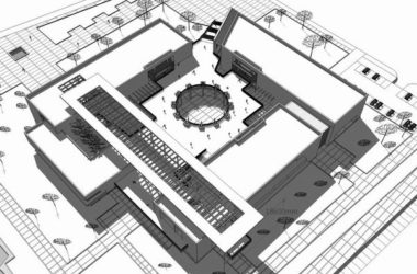 SketchUp Cultural Model: Modern Multi-Story Museum Exhibition Hall-BIM WORLD