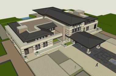 SketchUp Residential Model: Multi-Story Classical Style at Chongqing’s Xiexin Star Metropolis Club-BIM WORLD