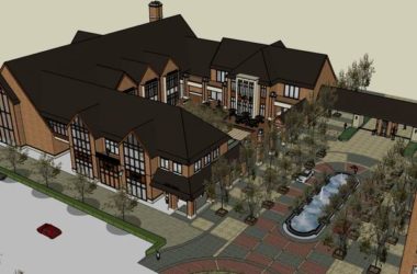 SketchUp Business Model: Multi-Story Commercial Building in Oak Bay, Classical Style-BIM WORLD