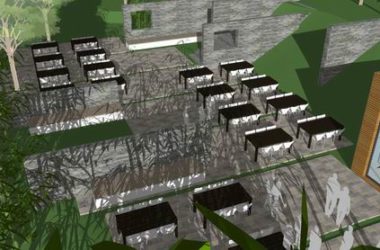 SketchUp Business Model: Modern Multi-Story Mountain Club and Commercial Design-BIM WORLD