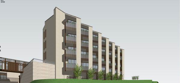 Modern Multi-Story Hotel Model in SketchUp Inspired by Chinese Design