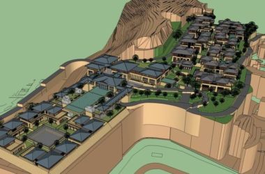Multi-Story Mountain Hotel Model in Han Tang Chinese Style | SketchUp Design-BIM WORLD