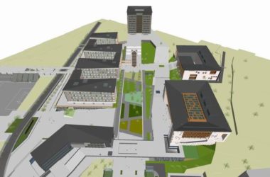 Multi-Story Campus Model of Kunming Industrial Vocational and Technical College in Modern Chinese Style-BIM WORLD