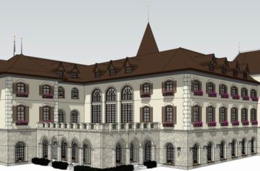 SketchUp Residential Model: Multi-Story British Classical Sales Office-BIM WORLD