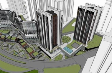 SketchUp Complex Model: Multi-Story High-Rise Office and Residential Building in Modern Style-BIM WORLD