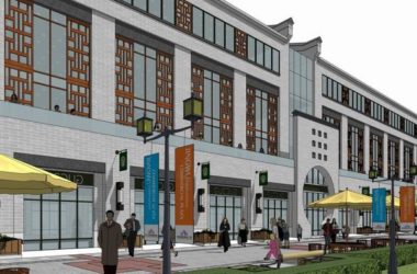 SketchUp Business Model: Multi-Story Shopping Mall with Modern Chinese Architecture-BIM WORLD