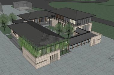 Classical Multi-Story Office Building Model in SketchUp-BIM WORLD