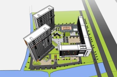 Modern High-Rise Hotel Model in SketchUp-BIM WORLD