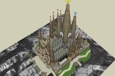 SketchUp Model of Holy Family Cathedral: Classical Cultural Architecture-BIM WORLD