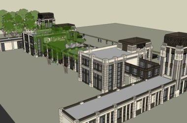 Classical Multi-Story Hotel Model in SketchUp-BIM WORLD