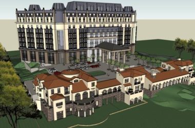 Classical Multi-Story Hotel Model in SketchUp-BIM WORLD