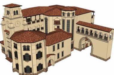 Classical Multi-Story Resort Hotel Model in SketchUp-BIM WORLD